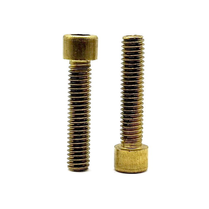 #8-32x1/4" Brass Socket Head Cap Screw