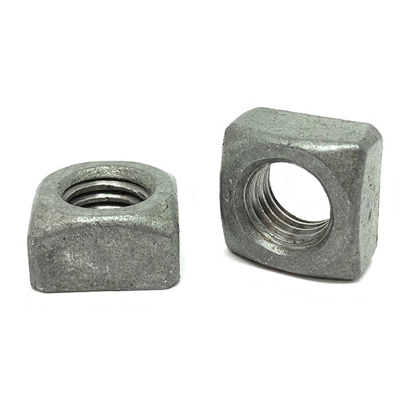 5/8"-11 Steel Square Nuts Galvanized