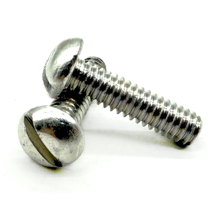 #10-32x1-1/2" Aluminum Slotted Round Head Machine Screw