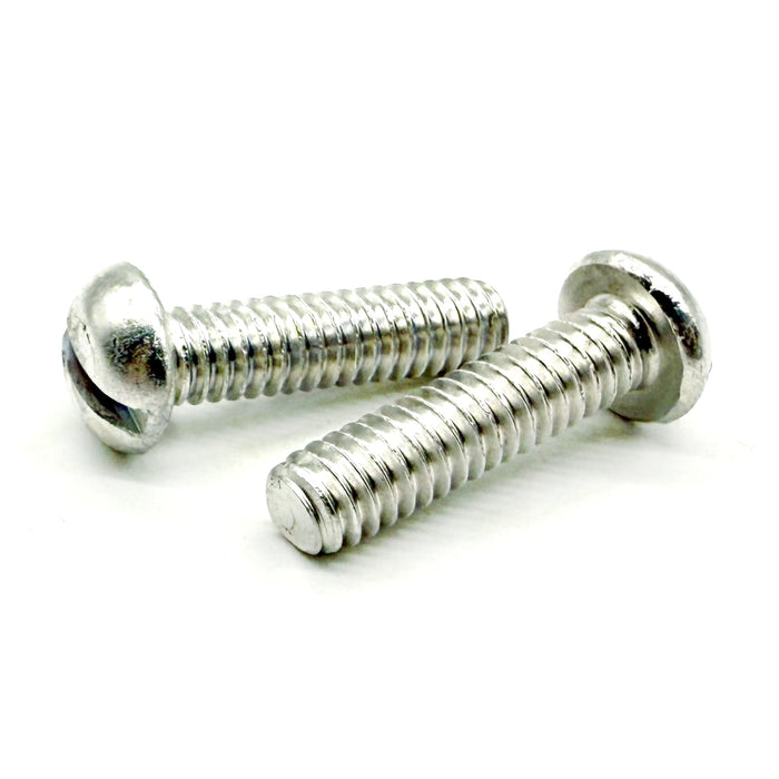 #10-32x3/8" Aluminum Slotted Round Head Machine Screw