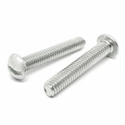 #8-32x2" Stainless Steel Slotted Round Head Machine Screws Steel