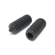 M10-1.5x12 Class 45H Cone Point Allen Socket Set Screws Black Oxide