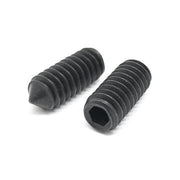 M3-0.5x10 Class 45H Cone Point Allen Socket Set Screws Black Oxide