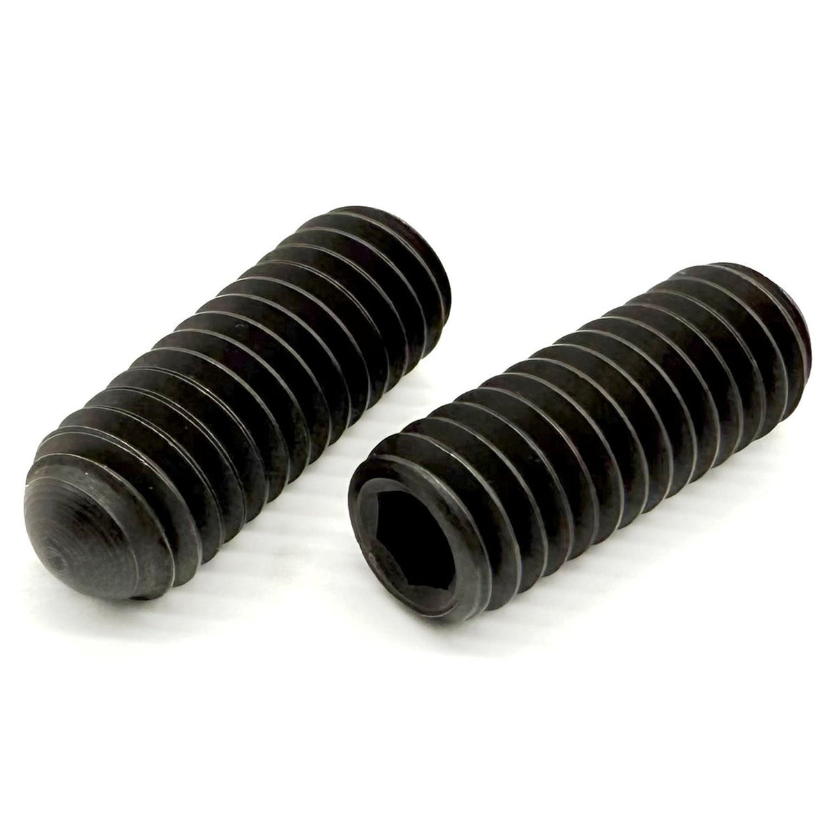 5/16"-18x2" Alloy Oval Point Allen Socket Set Screw Black Oxide