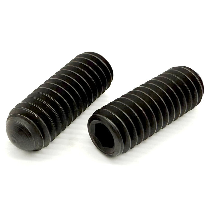 #4-40x5/8" Alloy Oval Point Allen Socket Set Screw Black Oxide