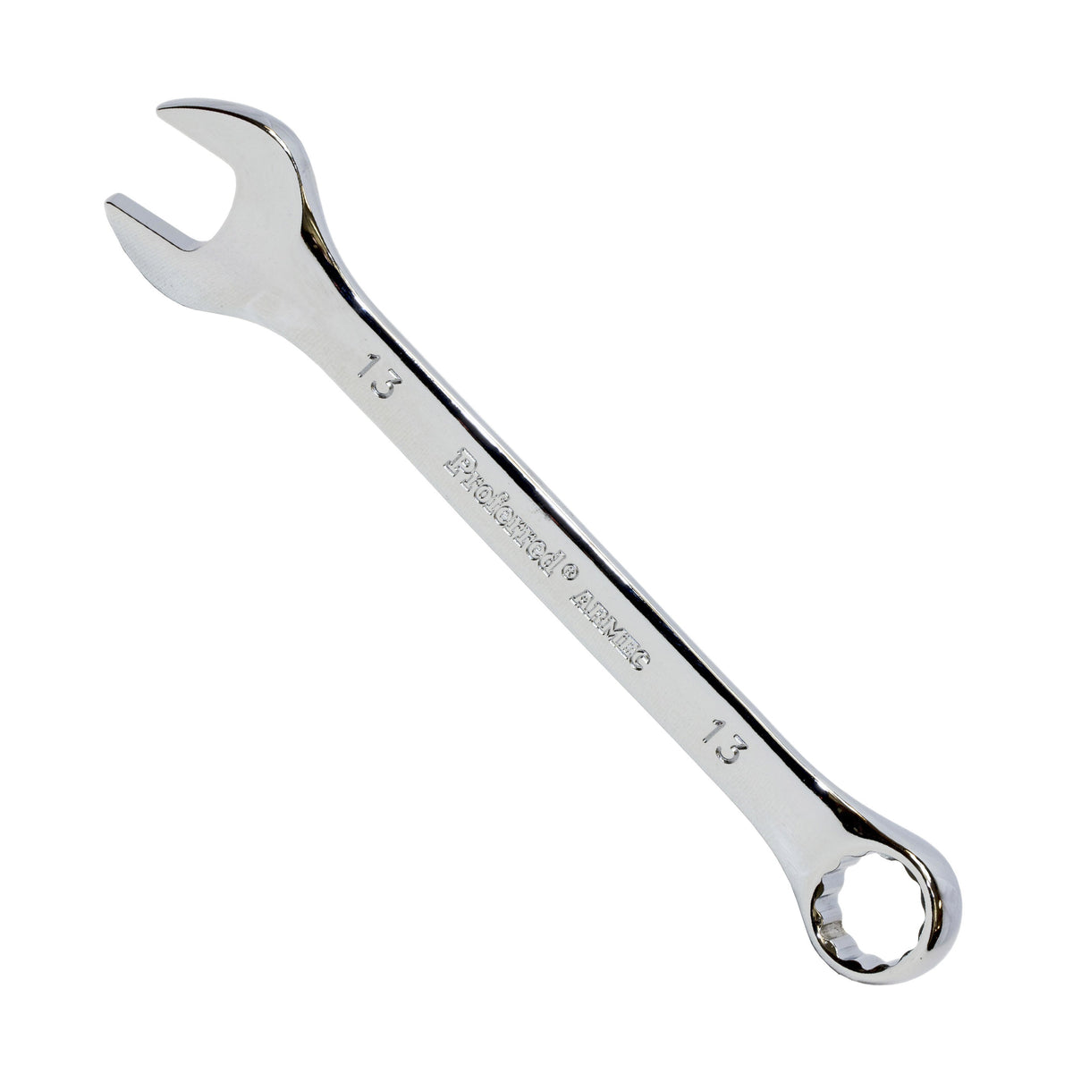 13MM (1/2") CHROME FINISH PROFERRED COMBINATION WRENCH, CHROME FINISH