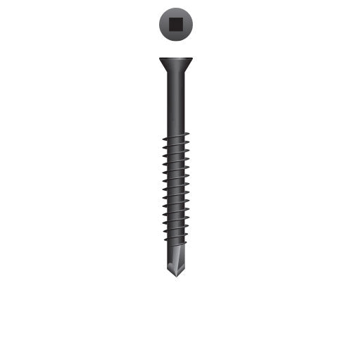 #6 Strong-Point Trim Head 6-20 x 2-1/4, SQ, Phosphate