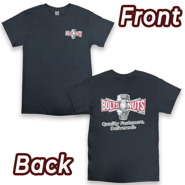 Black BoltsandNuts.com Logo T-Shirt
