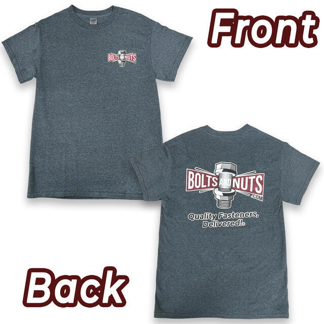 Dark Heather BoltsandNuts.com Logo T-Shirt