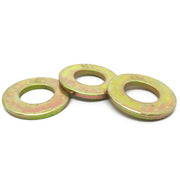 9/16" USS Grade L-9 Flat Washers USA Zinc Yellow