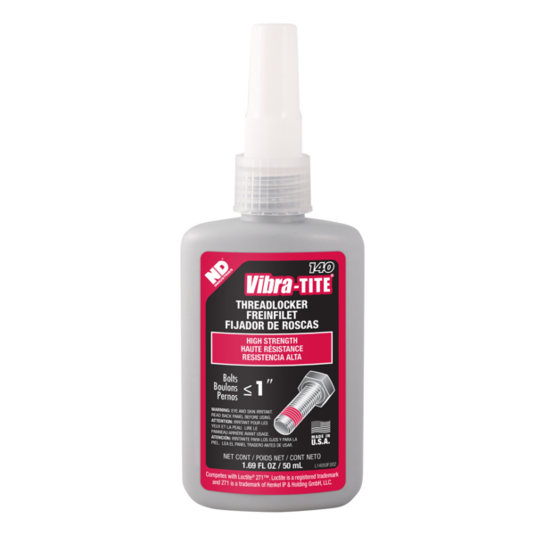 Vibra-Tite 140, High Strength Stainless/Aluminum Threadlocker, 50ml Bottle