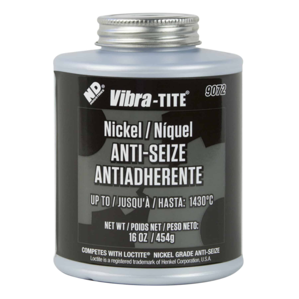 Vibra-Tite 9072, Nickel Anti-Seize, 16oz Brush can