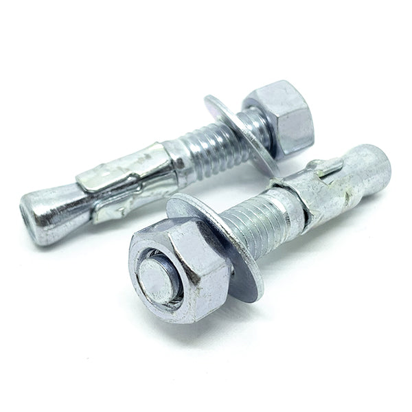 5/8-11x3-1/2" Wedge Anchor w/ Nut & Washer Zinc Clear Steel