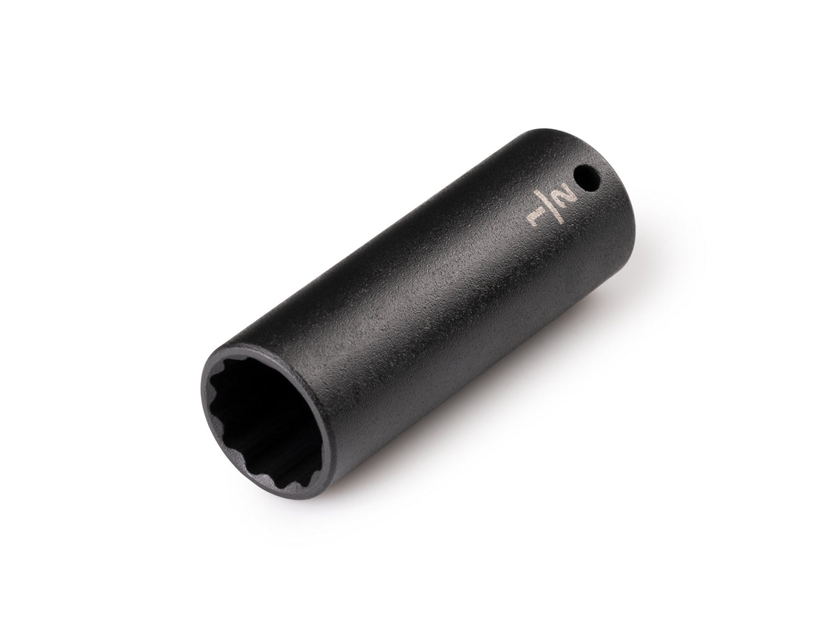 1/4 Inch Drive x 1/2 Inch Deep 12-Point Impact Socket
