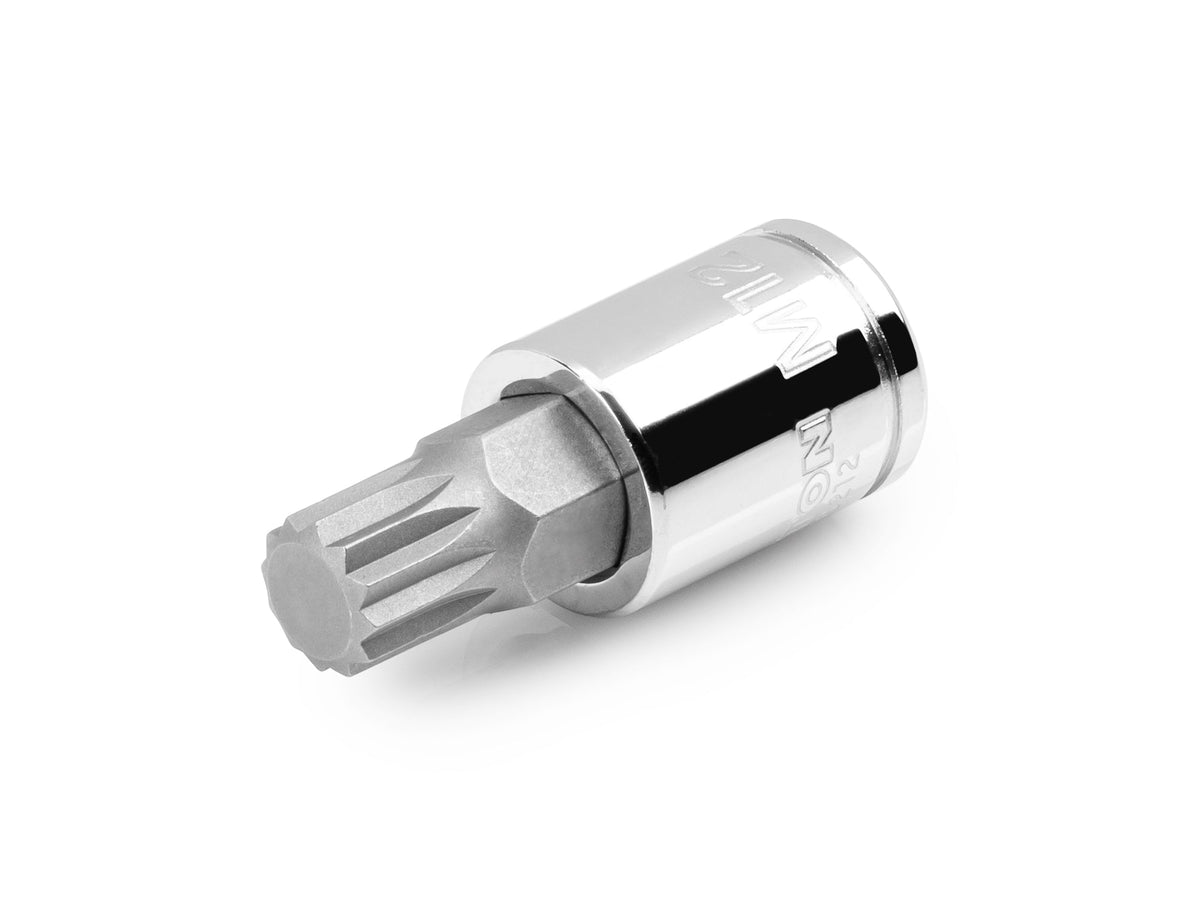 3/8 Inch Drive x M12 Triple Square Bit Socket