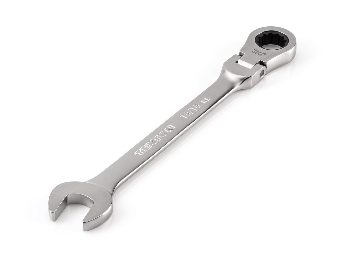13/16 Inch Flex Head 12-Point Ratcheting Combination Wrench