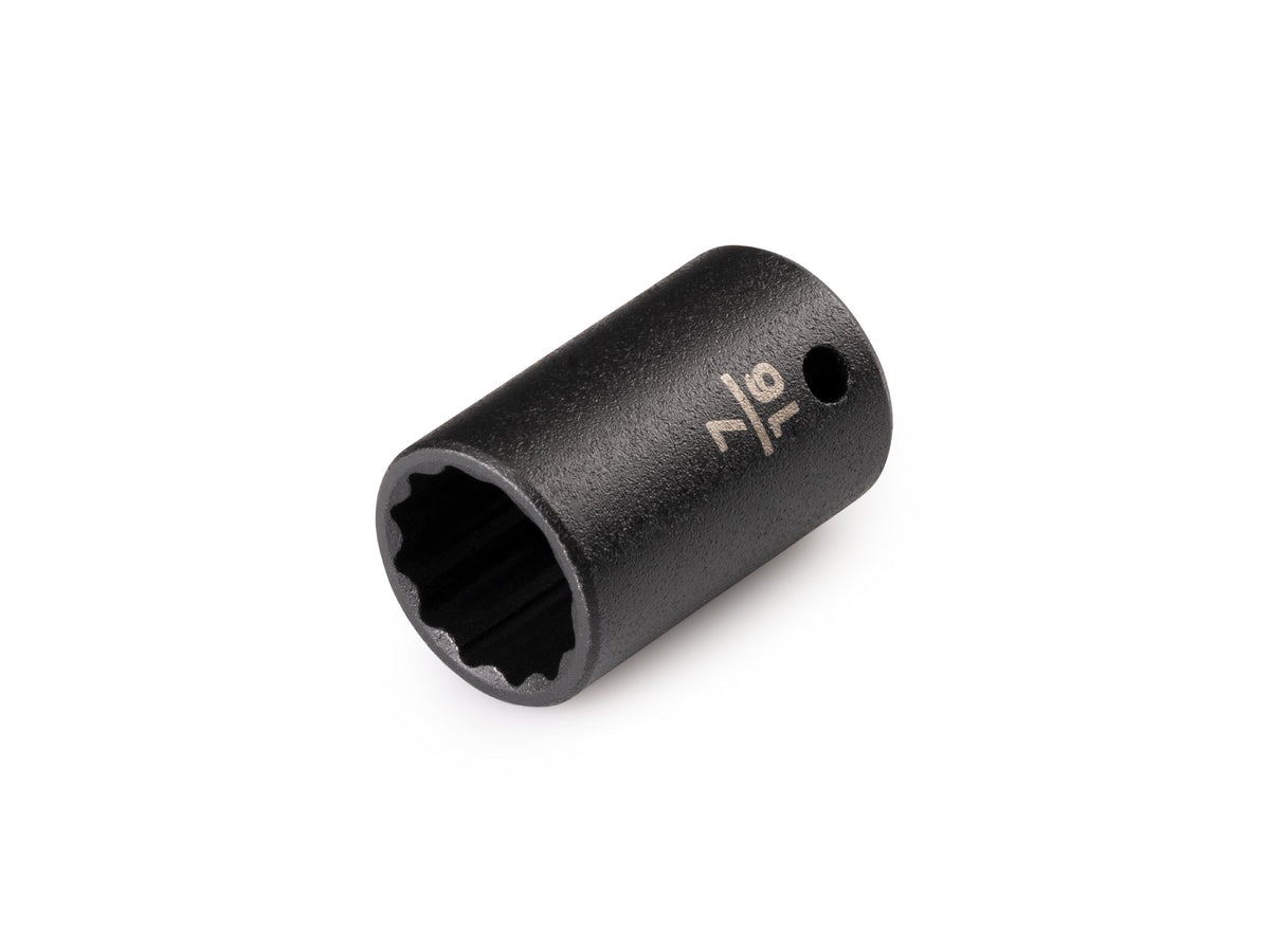 1/4 Inch Drive x 7/16 Inch Shallow 12-Point Impact Socket