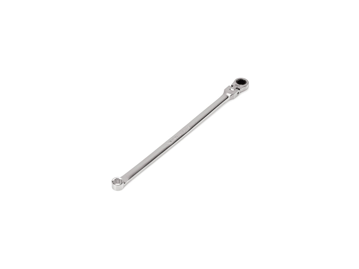 8 mm Long Fixed/Flex Head 12-Point Ratcheting Box End Wrench