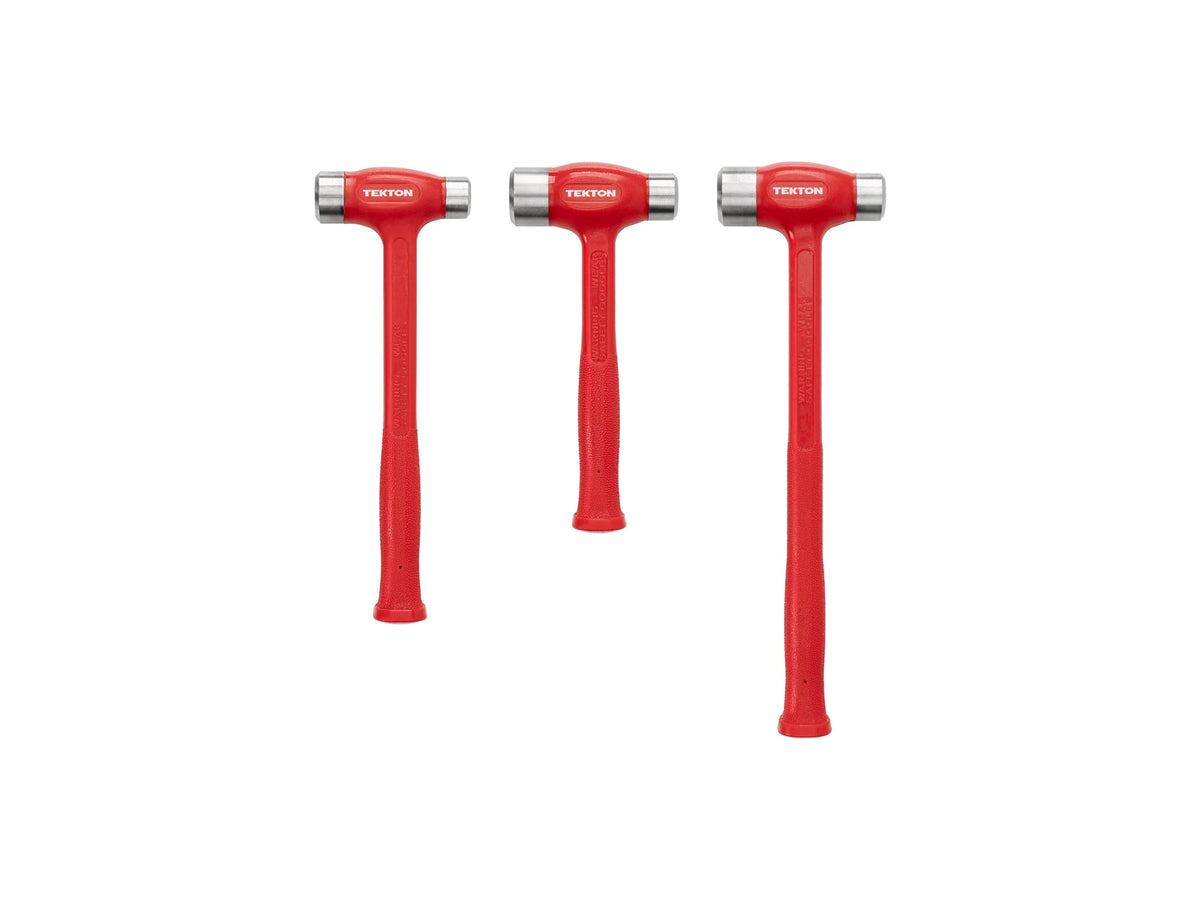 Flat Steel Face Dead Blow Hammer Set, 3-Piece (36, 43, 50 oz.)