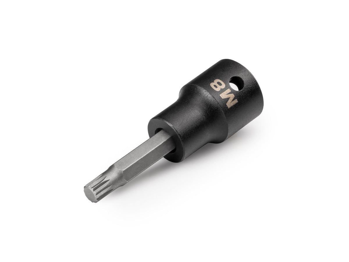 1/2 Inch Drive x M8 Triple Square Impact Bit Socket