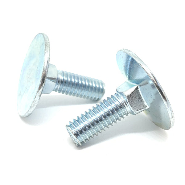 3/8-16x1-1/2"   Round Head Square Neck Elevator Bolts Zinc