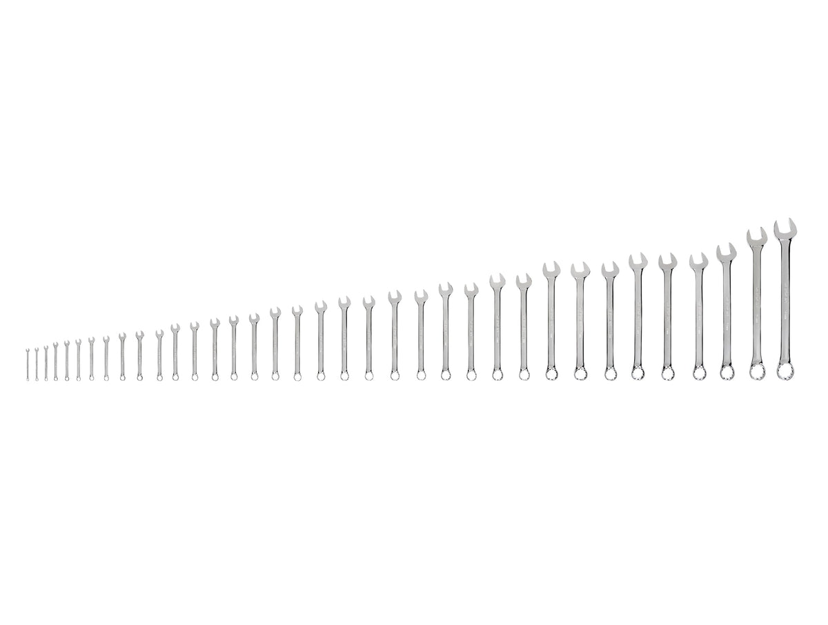 Combination Wrench Set, 36-Piece (6-50 mm, Common Sizes)