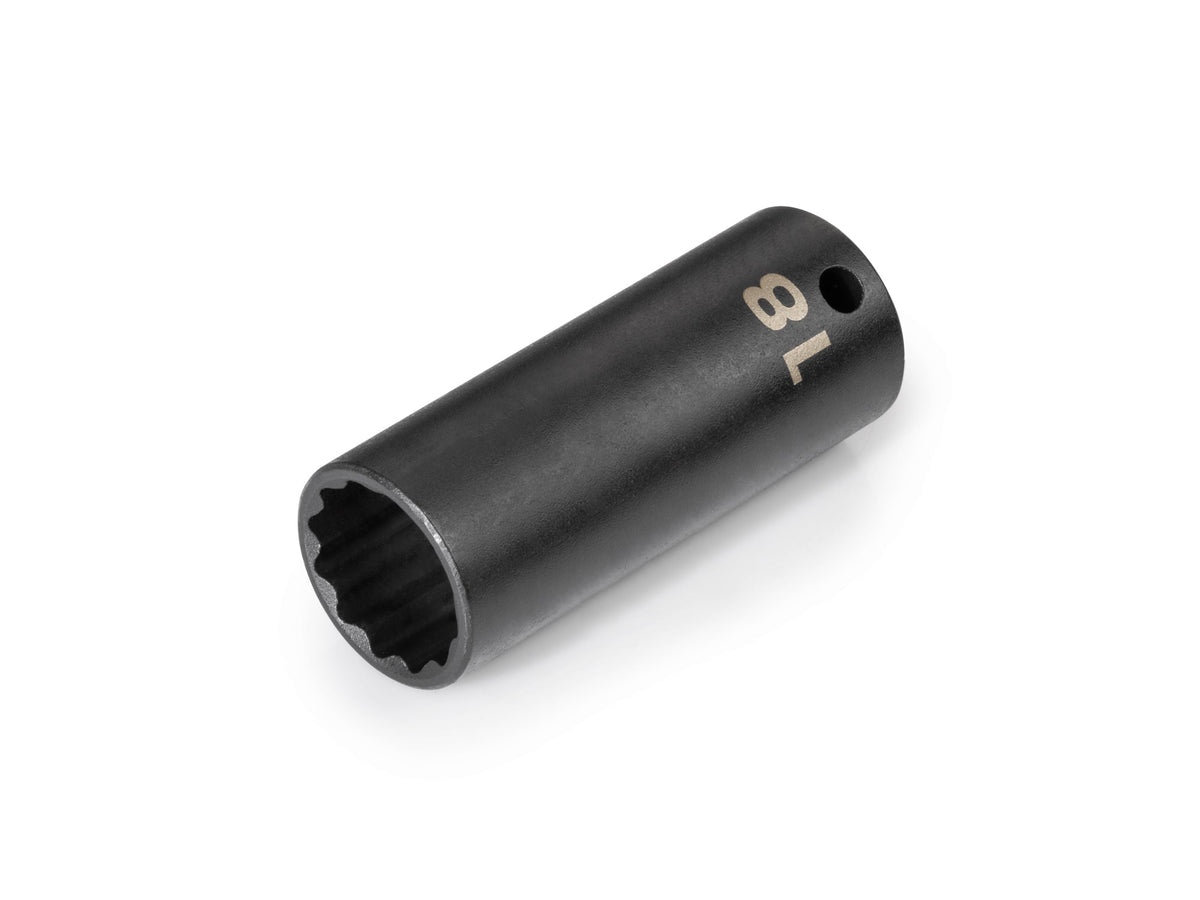 3/8 Inch Drive x 18 mm Deep 12-Point Impact Socket