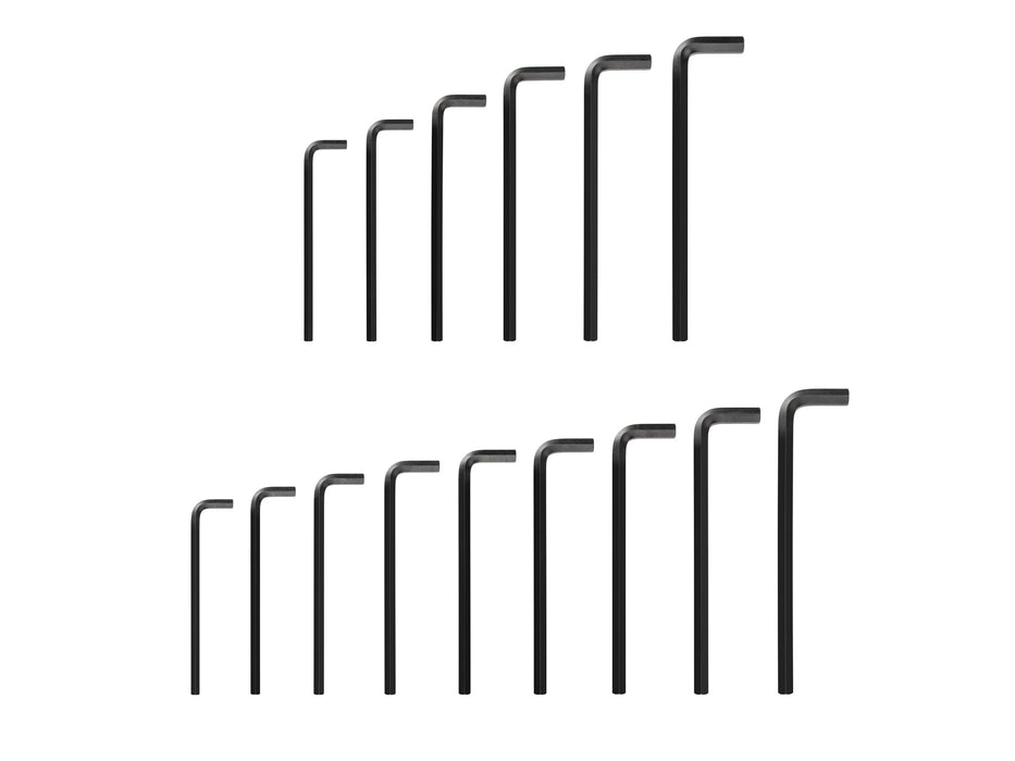 Flat End Hex L-Key Set, 15-Piece (7/16-3/4 in., 11-19 mm)