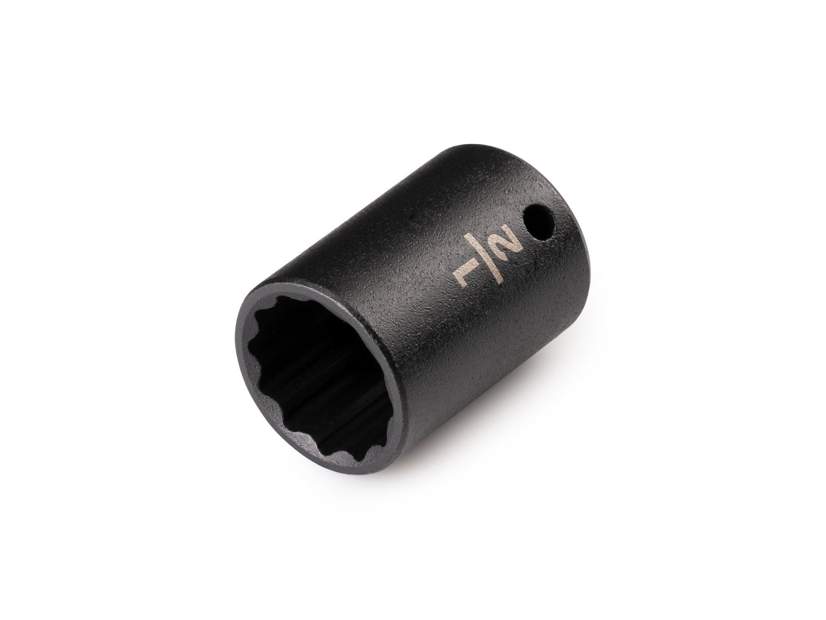 1/4 Inch Drive x 1/2 Inch Shallow 12-Point Impact Socket
