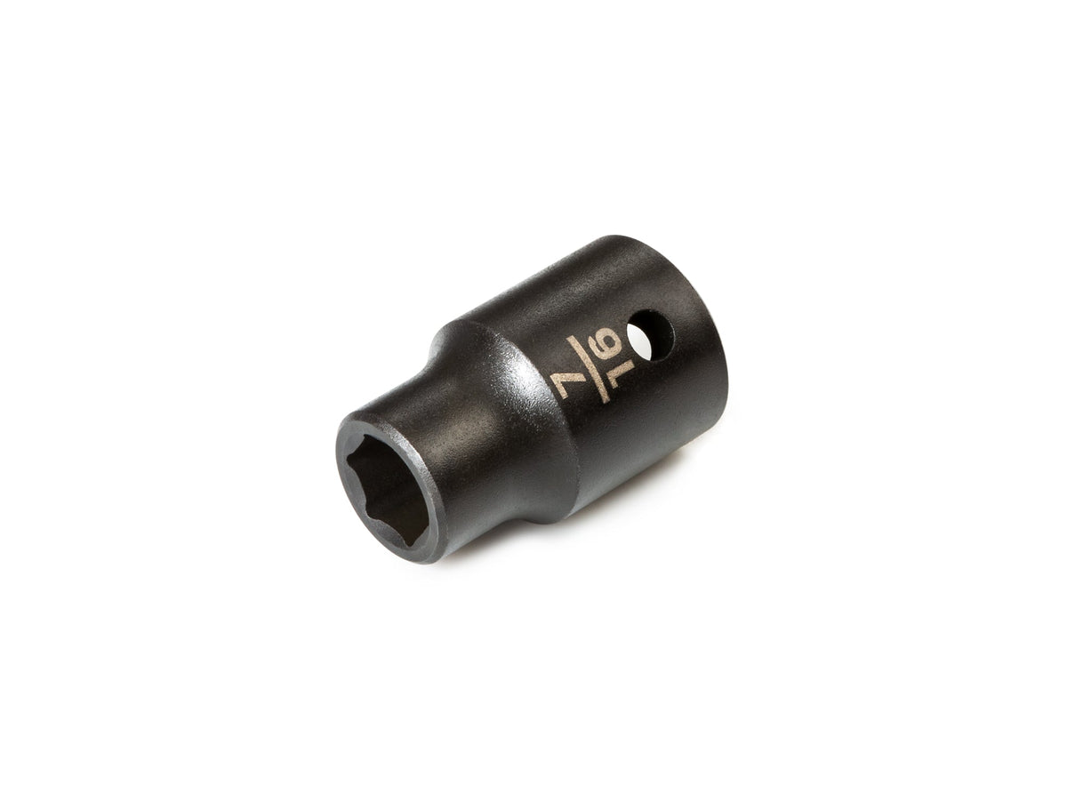 1/2 Inch Drive x 7/16 Inch Shallow 6-Point Impact Socket