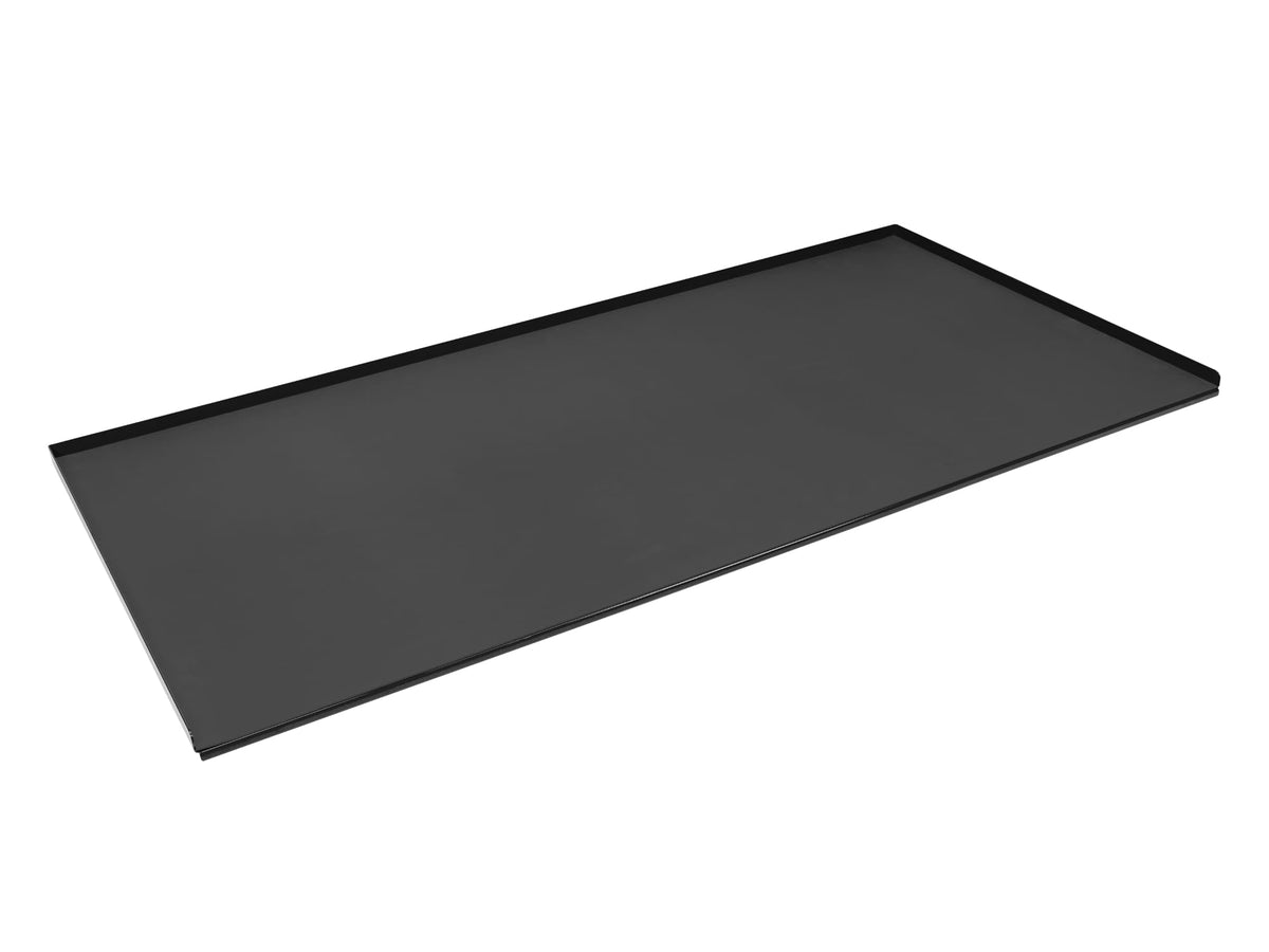 Black Painted Steel Top with Rubber Mat (60 W x 30 D in.)