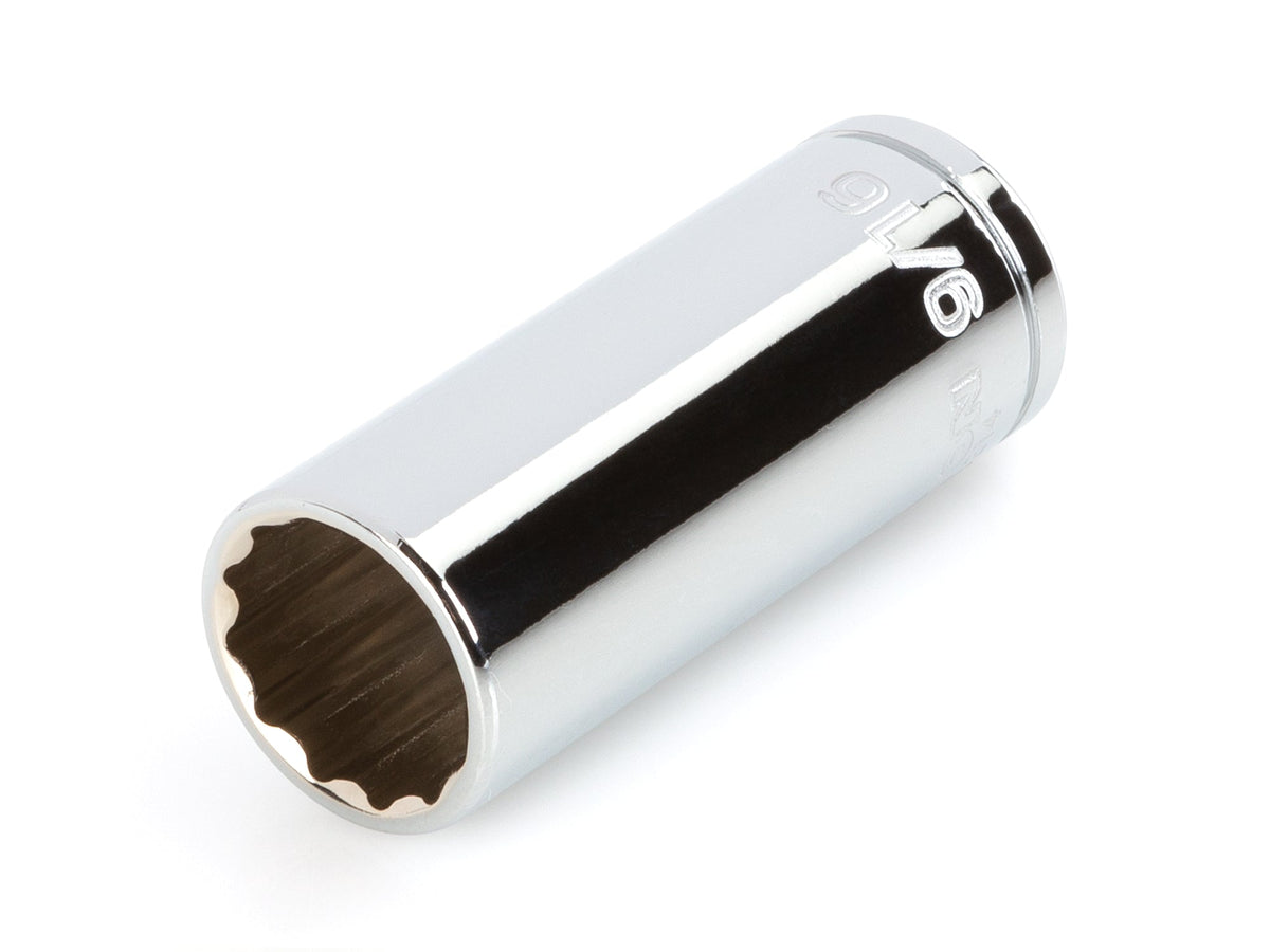 1/4 Inch Drive x 9/16 Inch Deep 12-Point Socket