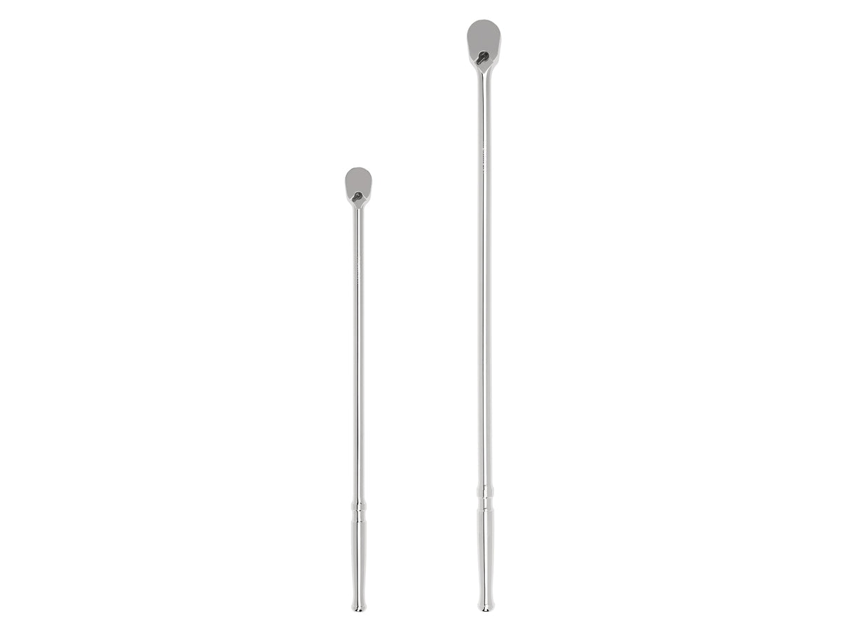 3/8, 1/2 Inch Drive Non-Quick-Release Extra-Long Ratchet Set, 2-Piece (18, 24 in.)