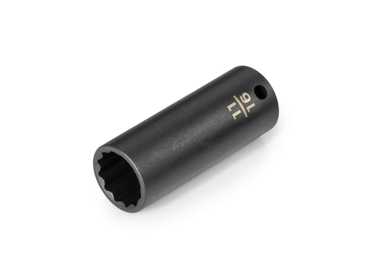 3/8 Inch Drive x 11/16 Inch Deep 12-Point Impact Socket