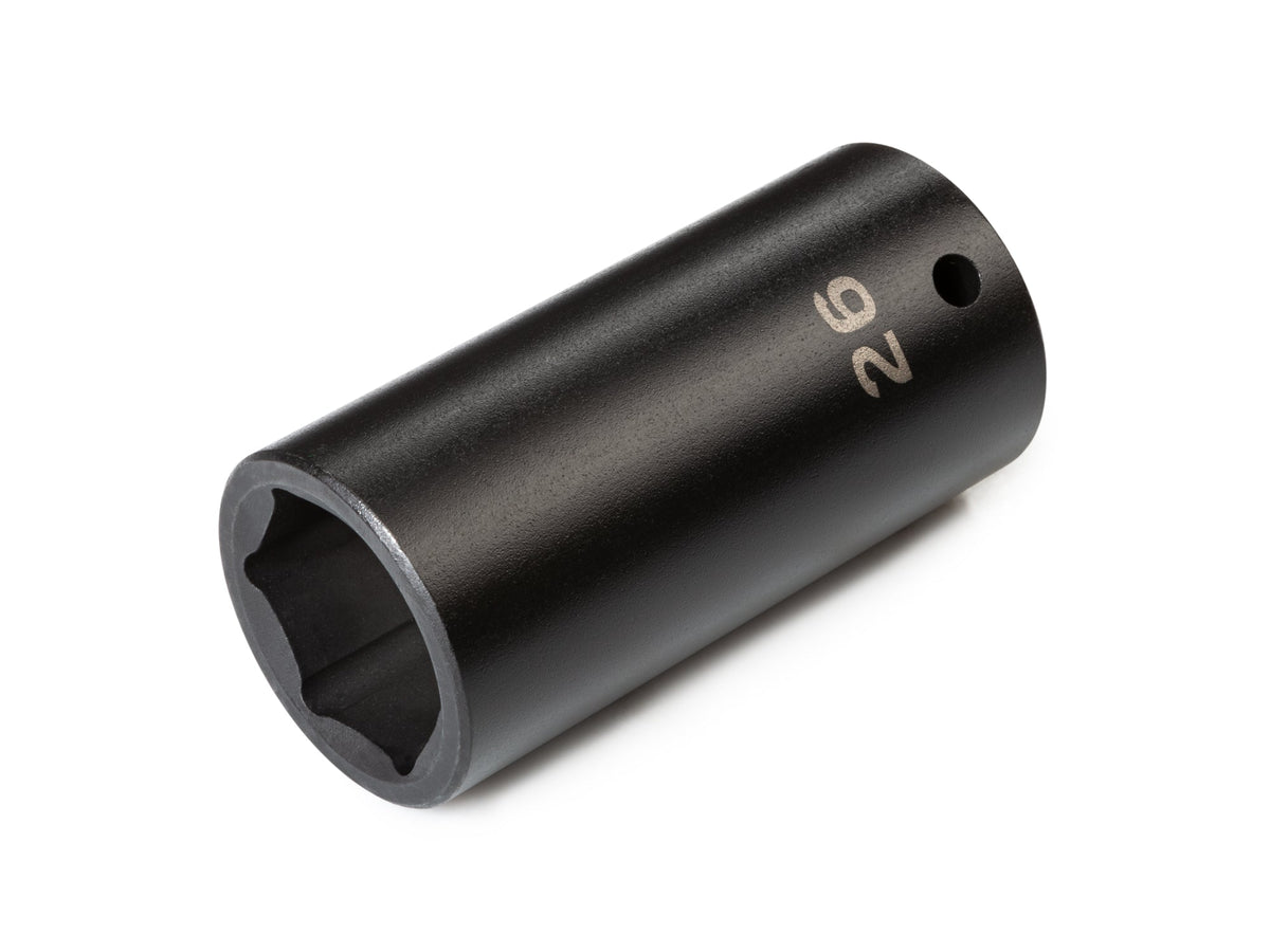 1/2 Inch Drive x 26 mm Deep 6-Point Impact Socket
