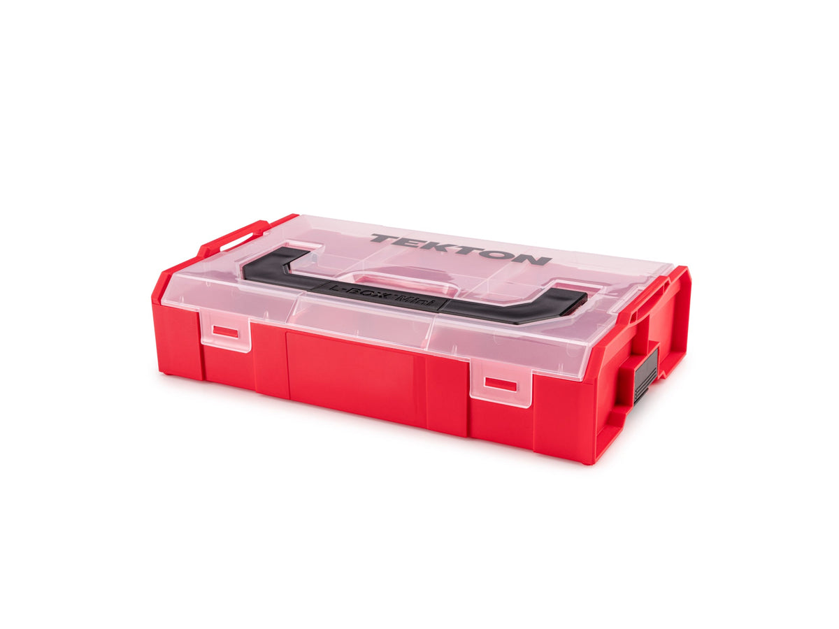 Red Mini Stacking Tool Box with Dividers, Red (L-BOXX Mini)