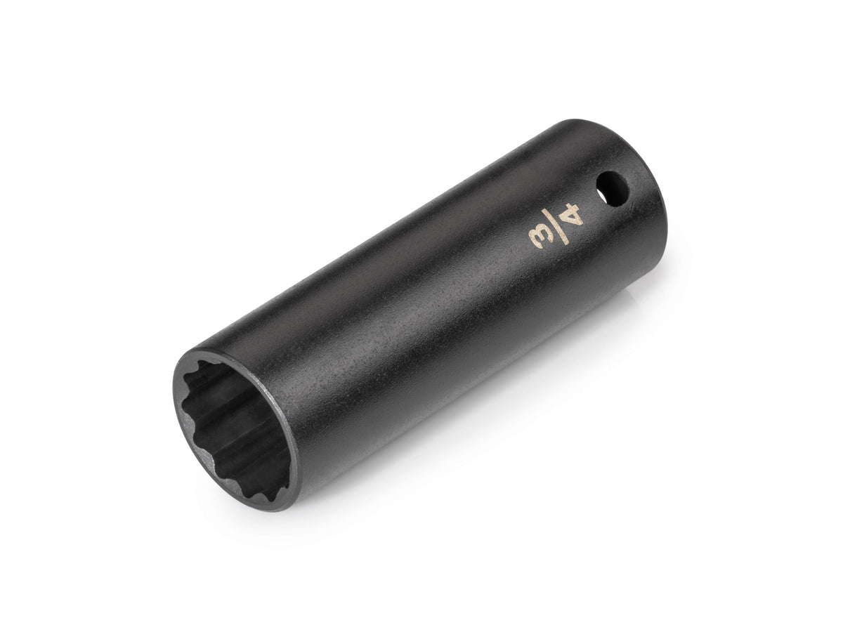1/2 Inch Drive x 3/4 Inch Deep 12-Point Impact Socket