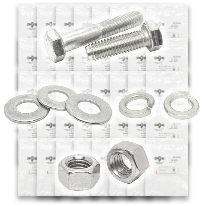 Metric Class A4 Stainless Coarse Hex Cap Screws, Hex Nuts, Flat & Lock Washers - 2011 PCS