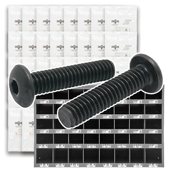 Alloy Button Socket Head Cap Screws Black Oxide- 1656 PCS