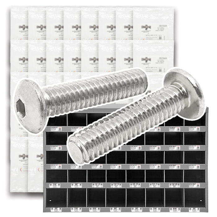 Stainless Steel Button Socket Head Cap Screws - 1656 PCS