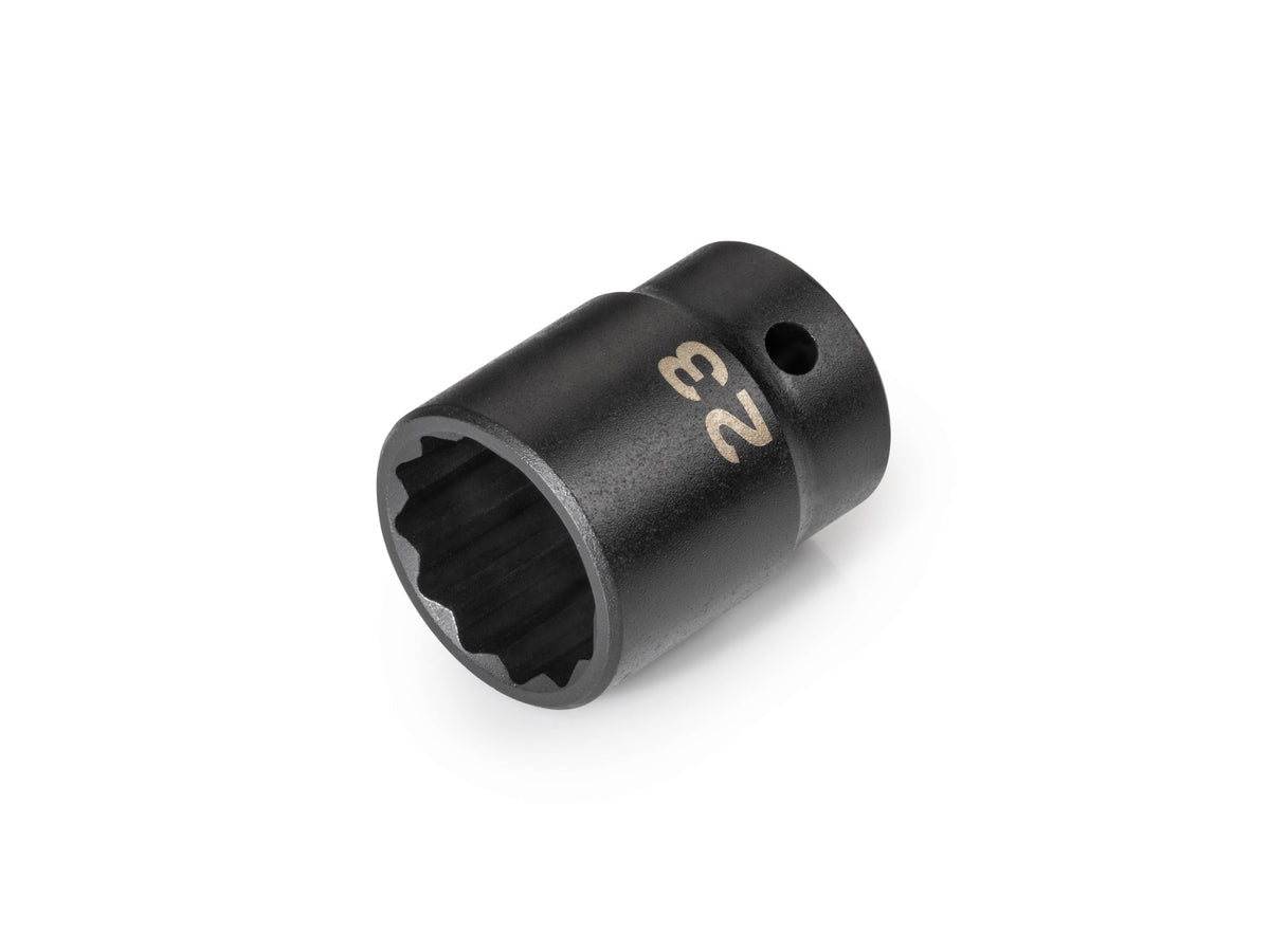 1/2 Inch Drive x 23 mm Shallow 12-Point Impact Socket