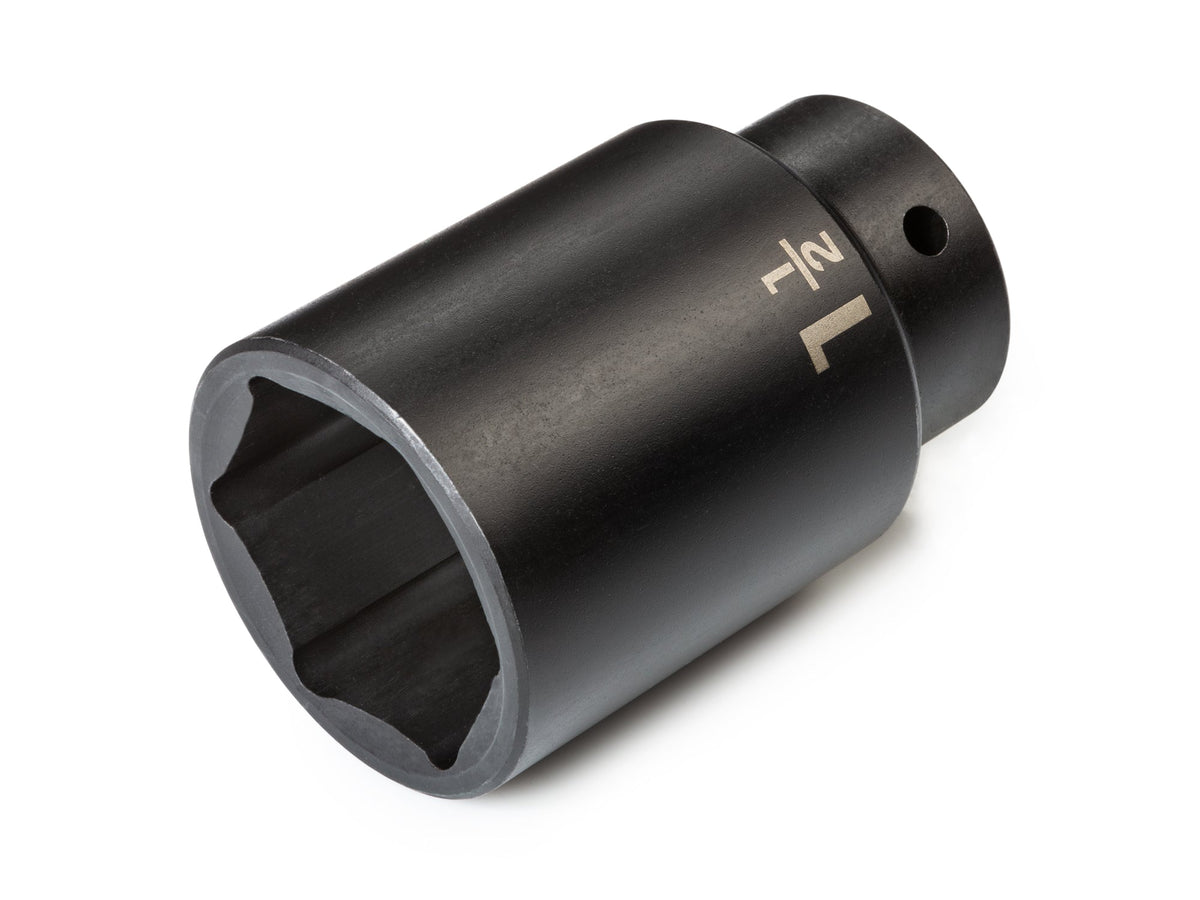 1/2 Inch Drive x 1-1/2 Inch Deep 6-Point Impact Socket