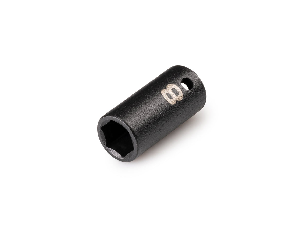 1/4 Inch Drive x 8 mm Shallow 6-Point Impact Socket