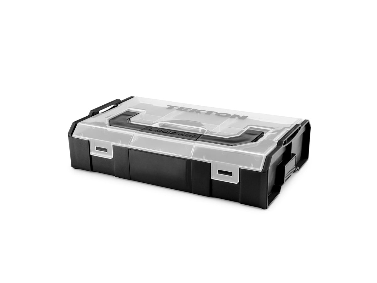 Black Mini Stacking Tool Box with Dividers