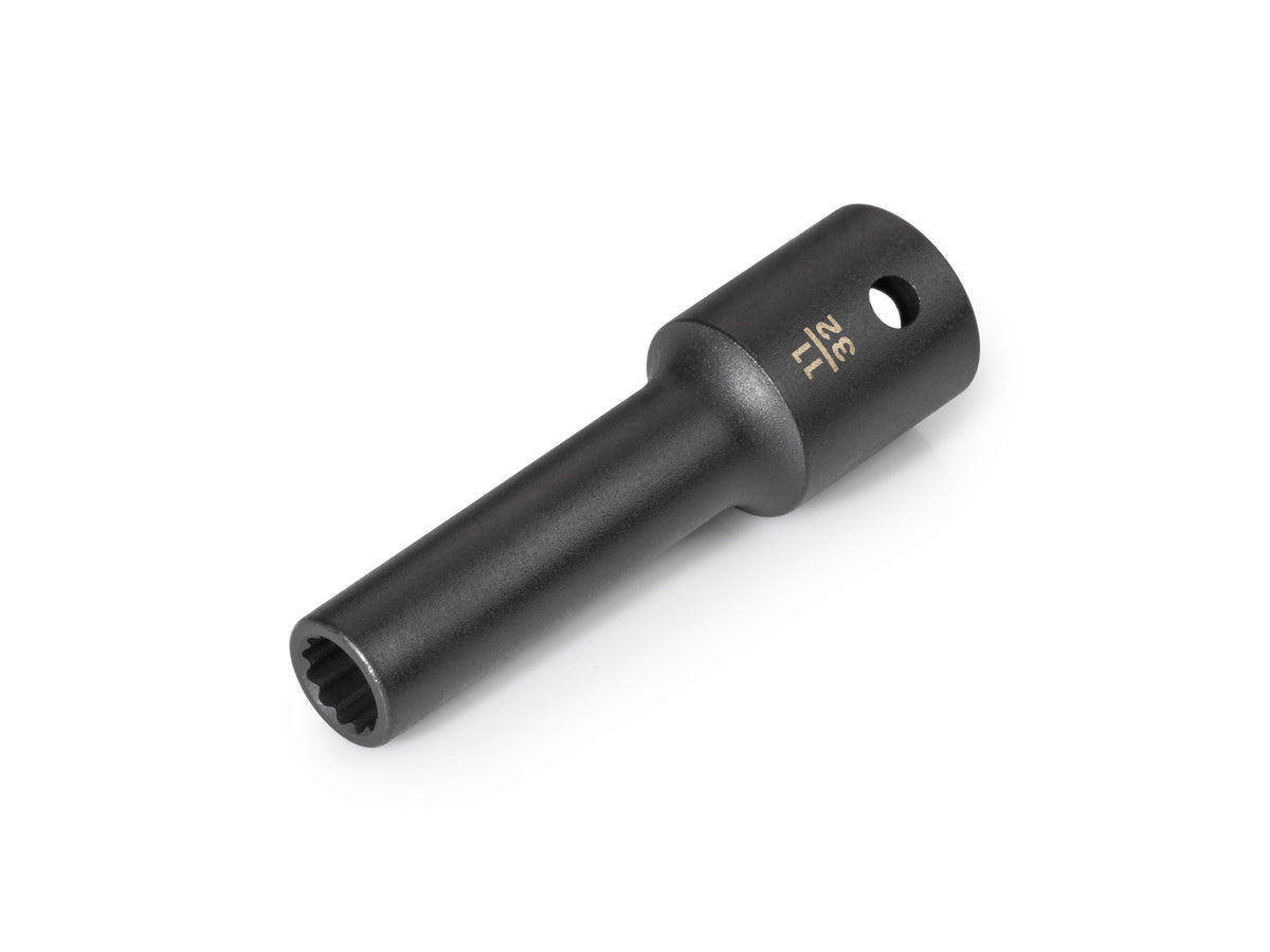 1/2 Inch Drive x 11/32 Inch Deep 12-Point Impact Socket
