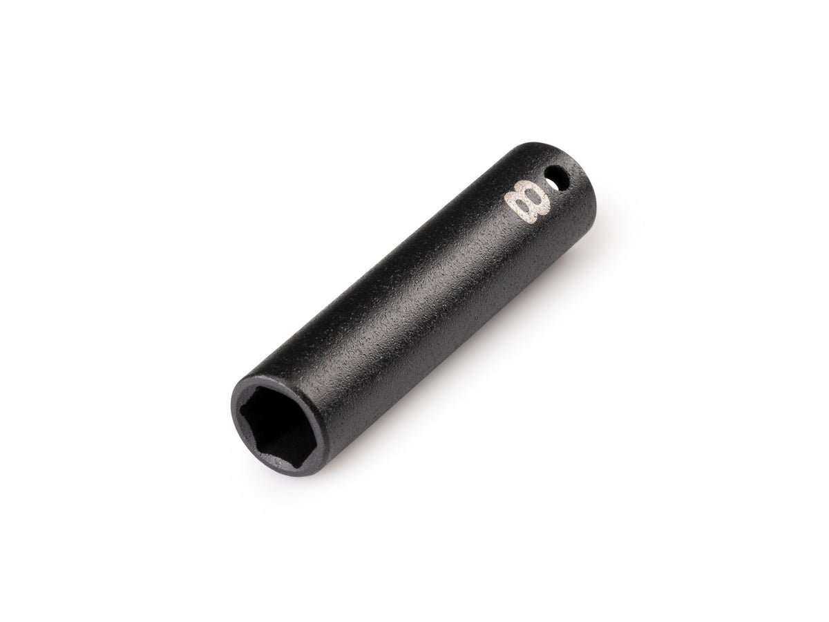 1/4 Inch Drive x 8 mm Deep 6-Point Impact Socket