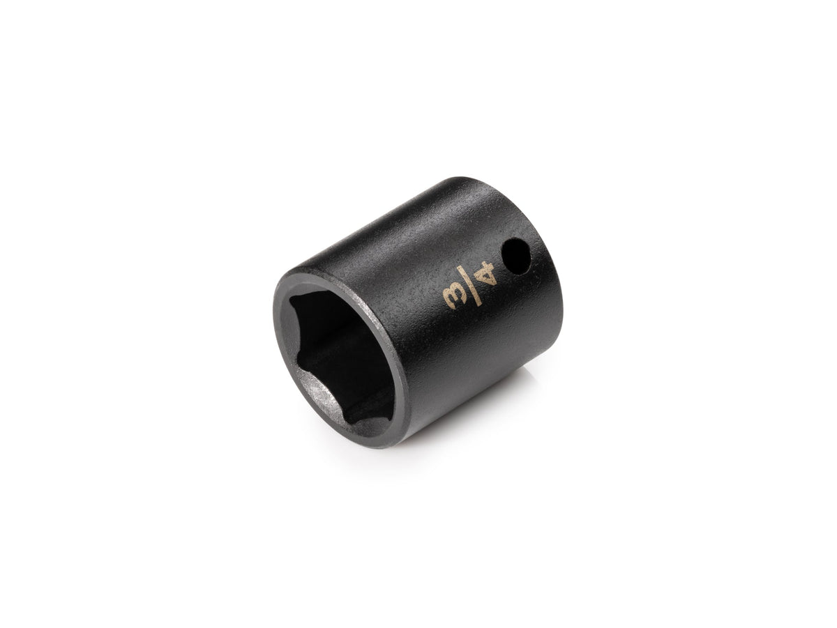 3/8 Inch Drive x 3/4 Inch Shallow 6-Point Impact Socket