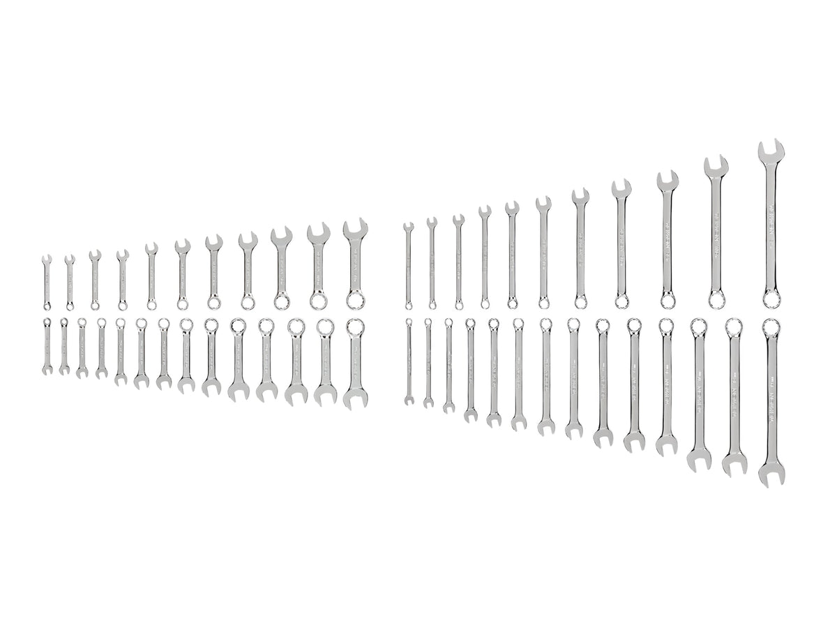 Stubby and Standard Length Combination Wrench Set, 50-Piece (1/4-3/4 in., 6-19 mm)