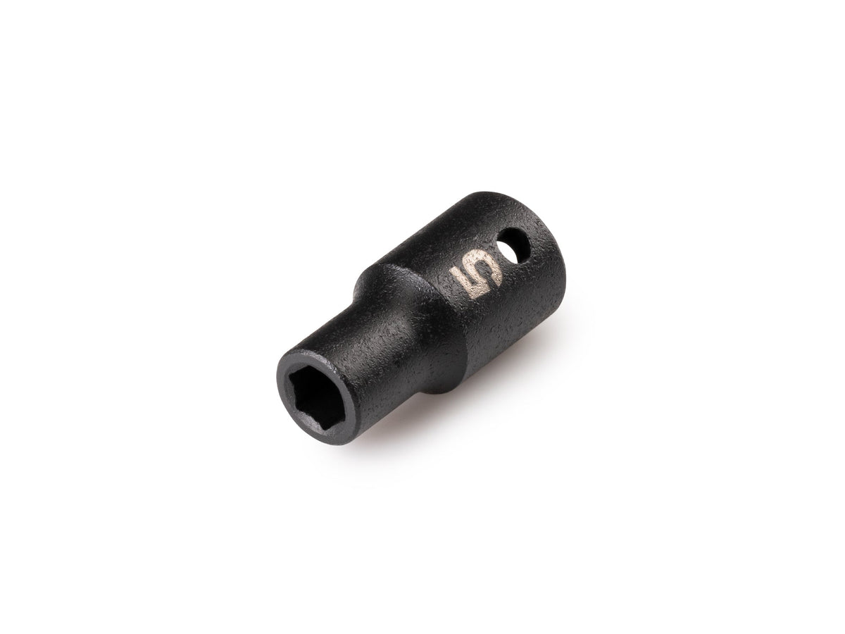 1/4 Inch Drive x 5 mm Shallow 6-Point Impact Socket