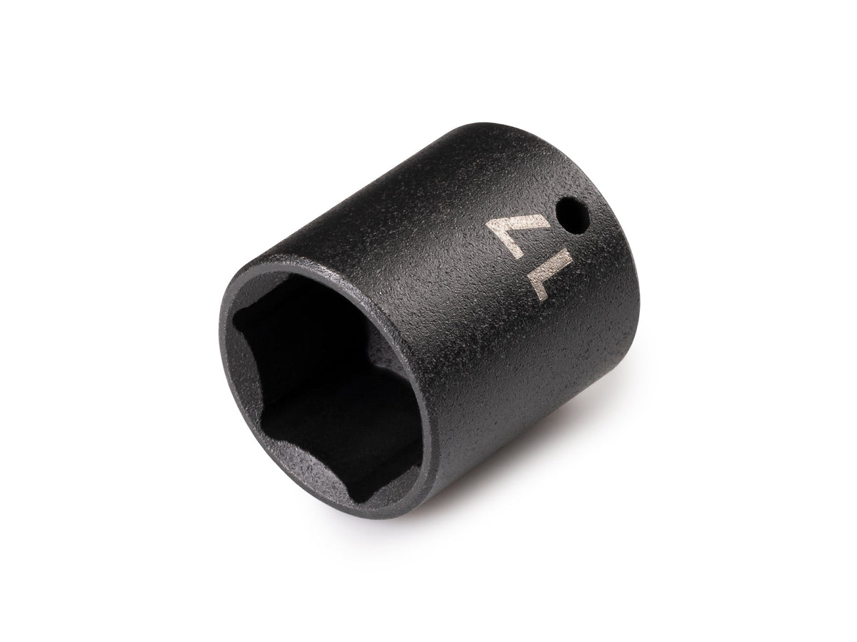 1/4 Inch Drive x 17 mm Shallow 6-Point Impact Socket